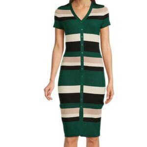 No‎ Boundaries Stripe Dress with Short Sleeves
